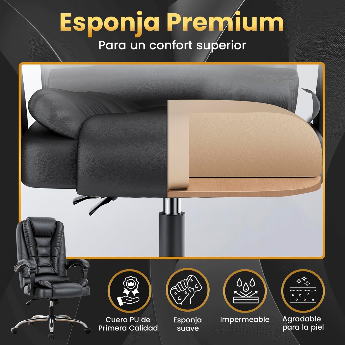 Silla Escritorio PRO - Para uso doméstico